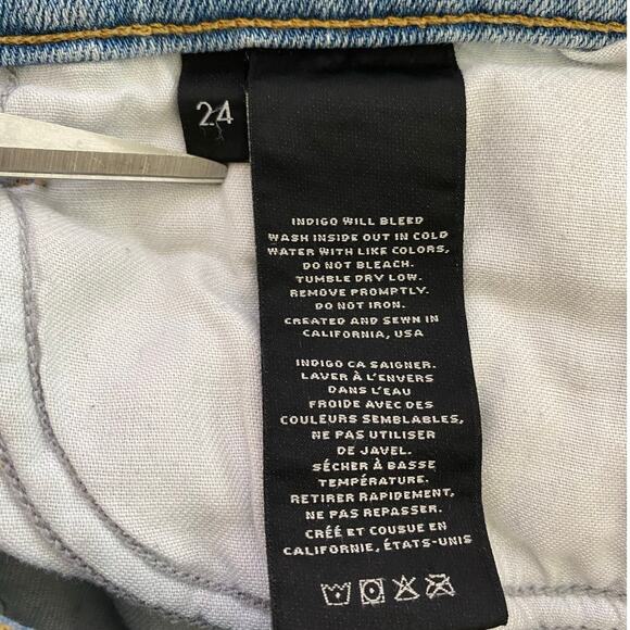 J Brand Capri Beach Line Jeans Light Blue - 24 Excellent - Cropped Fit - Picture 15 of 16